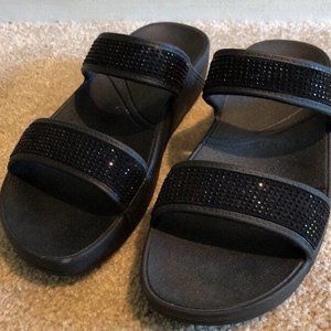 ISO Fila Sport Rhinestone Slides Sandals Women 11